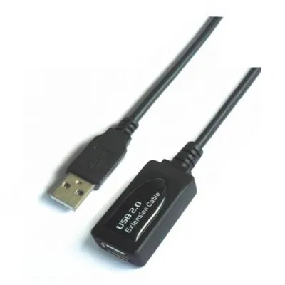 AISENS A101-0019 Verlängerungskabel USB 2.0 (Stecker-Buchse, 60 Mbit/s, 10 m, Schwarz)
