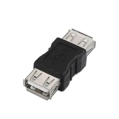 Aisens A103-0037 USB 2.0 Buchse auf Buchse Adapter, Schwarz, RoHS