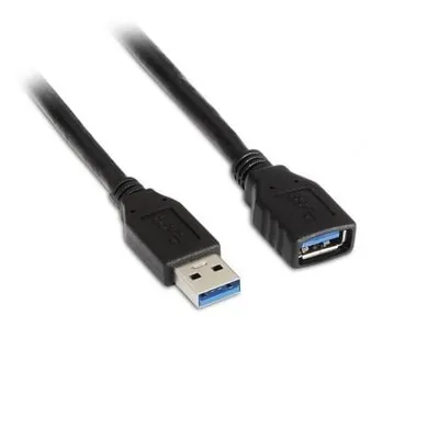 USB 3.0 Verlängerungskabel AISENS A105-0042 2m Typ A Stecker auf Buchse Schwarz Geschirmt