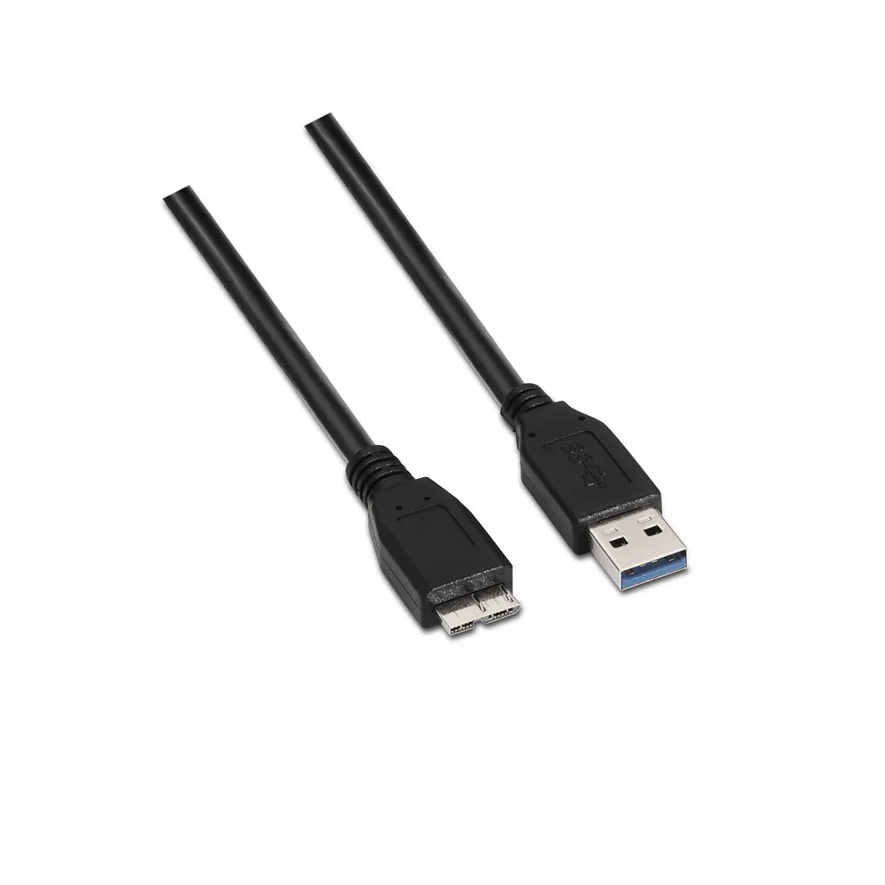 USB-Kabel AISENS A105-0044 USB 3.0 Typ A zu Micro B, 5 Gbps, 2 Meter Schwarz USB-Kabel AISENS A105-0044 USB 3.0 Typ A zu Micro B, 5 Gbps, 2 Meter Schwarz