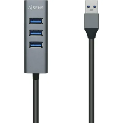 AISENS A106-0507 Schnittstellen-Hub USB 3.2 Gen 1 (3.1 Gen 1) Type-A 5000 Mbit/s Grau