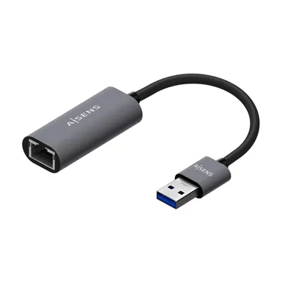 AISENS USB 3.0 auf Gigabit Ethernet Adapter 10/100/1000 Mbit/s Grau 15 cm