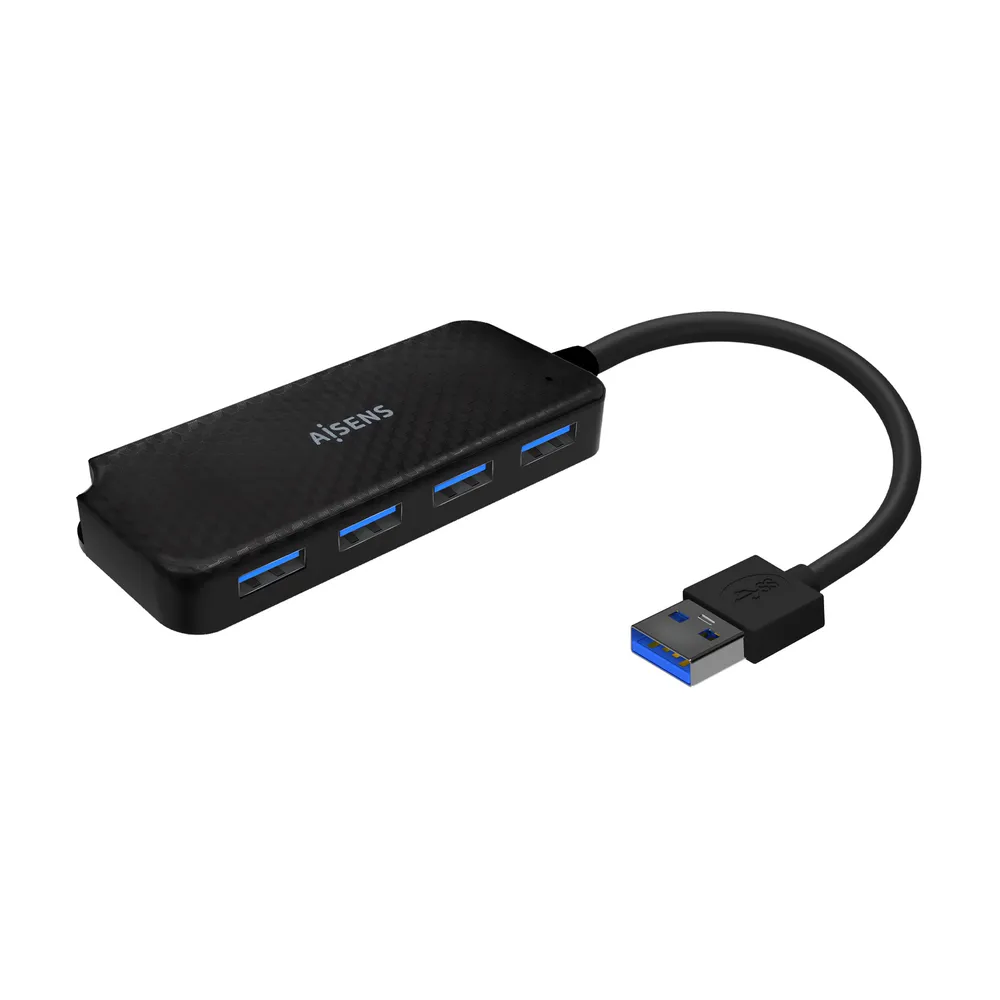 Hub AISENS USB 3.0 4 Ports 5Gbps Schwarz 15cm Hub AISENS USB 3.0 4 Ports 5Gbps Schwarz 15cm