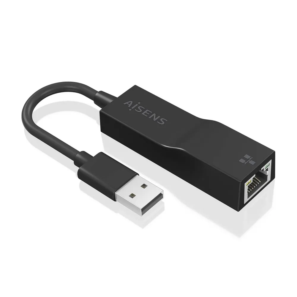 AISENS USB 3.0 auf Gigabit Ethernet Konverter 10/100/1000 Mbit/s 15 cm Schwarz PC