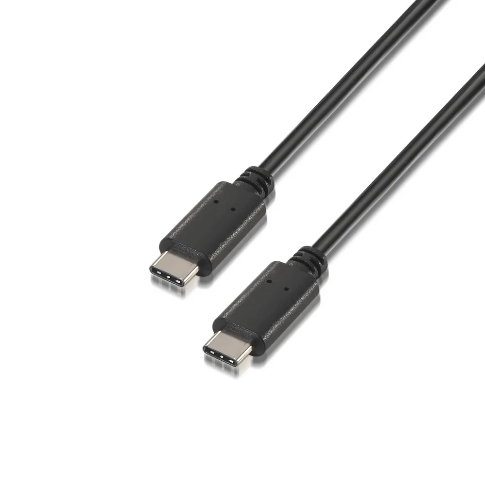 Aisens USB 2.0 Kabel 3A Typ C Stecker/Stecker 0,5m Schwarz