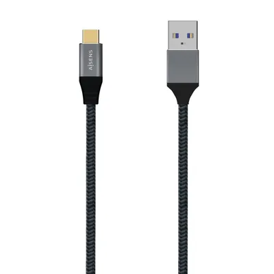 Aisens USB 3.1 auf USB-C Stecker/Stecker Kabel 1,5m Grau