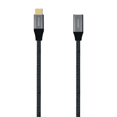 Aisens USB-C 3.2 Verlängerungskabel Stecker/Buchse 1m grau