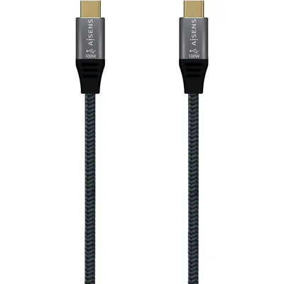 Aisens USB 3.1 Typ C Kabel Stecker/Stecker 1,5m Grau
