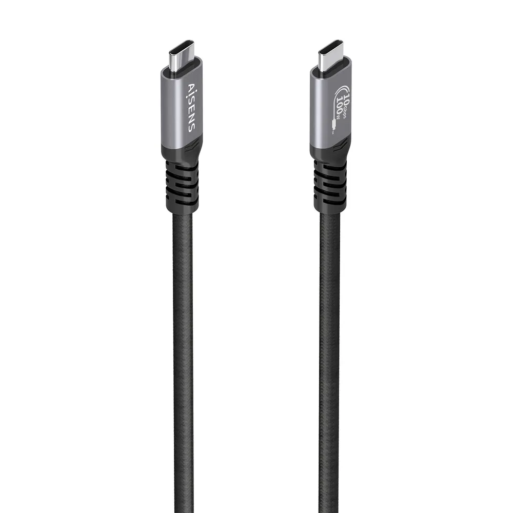 USB 3.2 Gen2 Kabel Aisens 10Gbps 8K@30Hz 100W E-Mark USB-C auf USB-C 5m