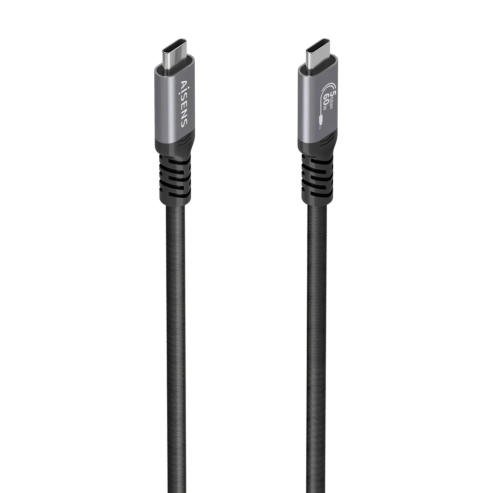 USB-C-Kabel Aisens 3.2 Gen1 5Gbps 4K 60W E-Mark 7m Schwarz