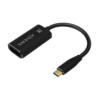 Aisens USB-C auf DisplayPort Adapter 15cm Schwarz