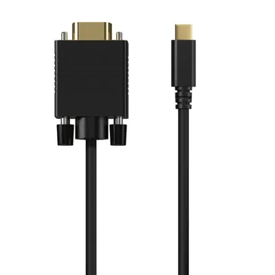 Aisens A109-0693 Konverterkabel USB-C-Stecker auf VGA-Stecker, 1,8 m, Schwarz