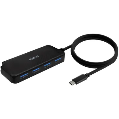AISENS A109-0716 Schnittstellen-Hub USB 3.2 Gen 1 (3.1 Gen 1) Type-C 5000 Mbit/s Schwarz