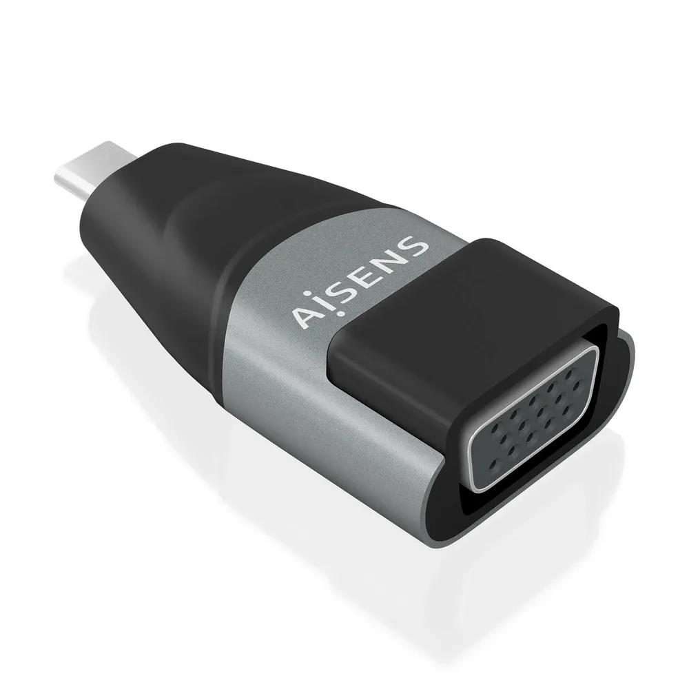 Adapter AISENS USB-C zu VGA Aluminium Grau USB-C/M-HDB15/H Adapter AISENS USB-C zu VGA Aluminium Grau USB-C/M-HDB15/H