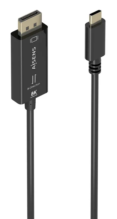 USB-C DisplayPort Kabelkonverter Aisens A109-0879 8K@60Hz Bidirektional 1,8m USB-C DisplayPort Kabelkonverter Aisens A109-0879 8K@60Hz Bidirektional 1,8m