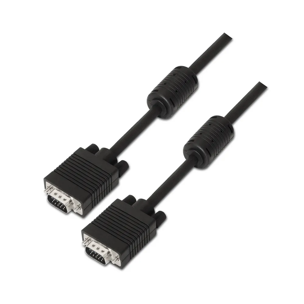 SVGA Kabel AISENS A113-0072 HDB15/M 3m Schwarz SVGA Kabel AISENS A113-0072 HDB15/M 3m Schwarz