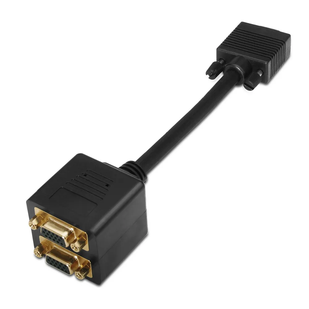 SVGA Splitter Aisens A113-0080 HDB15 M auf 2x HDB15 F vergoldet 20 cm