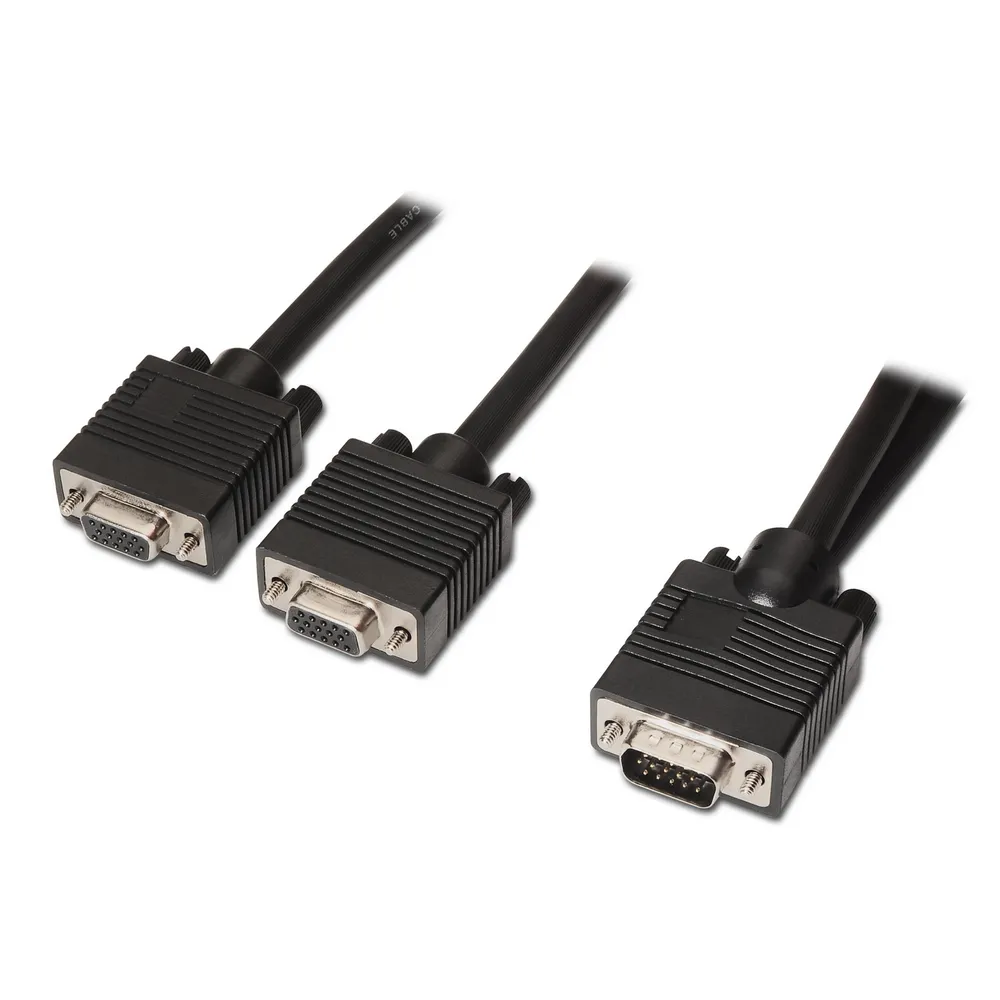 SVGA-Kabel AISENS A113-0081 VGA Verteiler 2x HDB15 Buchse 45cm SchwarzSVGA-Kabel AISENS A113-0081 VGA Verteiler 2x HDB15 Buchse 45cm Schwarz