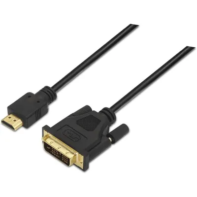 AISENS A117-0090 Videokabel-Adapter 1,8 m HDMI Typ A (Standard) DVI 18+1 Schwarz