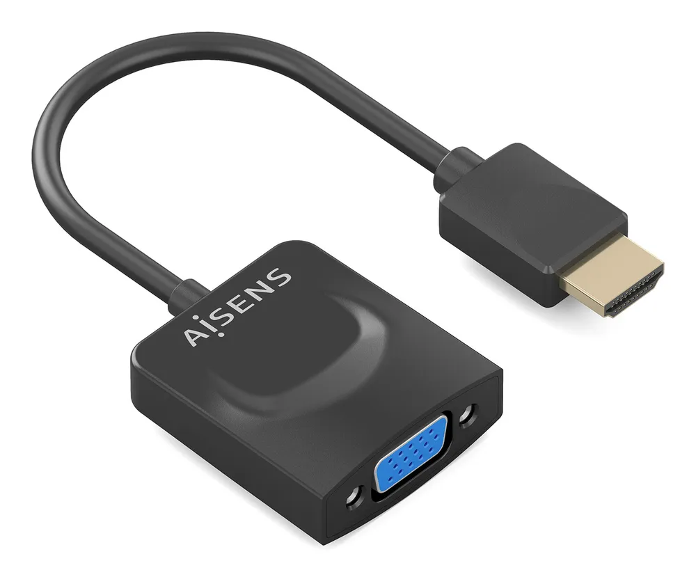 Video-Adapter Aisens A122-0947 HDMI auf VGA 0,15 m Plug and Play Schwarz
