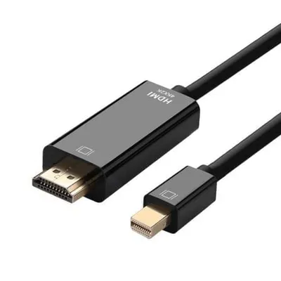 AISENS A125-0361 Mini DisplayPort auf HDMI Konverterkabel 2m 4K@30Hz Schwarz