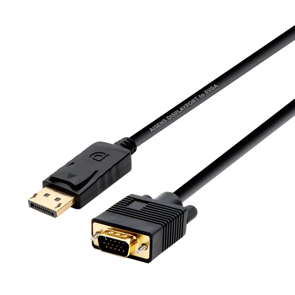 AISENS A125-0365 Videokabel-Adapter 2 m DisplayPort VGA D-SUB Schwarz