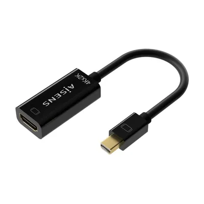 AISENS A125-0643 Videokabel-Adapter 0,15 m Mini DisplayPort HDMI Typ A (Standard) Schwarz