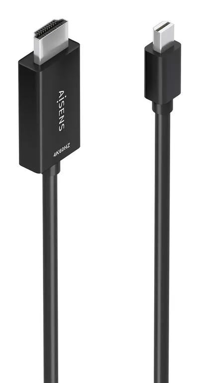 Kabeladapter Aisens A125-0887 Mini DisplayPort HDMI 4K@60Hz 1,5m Schwarz Kabeladapter Aisens A125-0887 Mini DisplayPort HDMI 4K@60Hz 1,5m Schwarz