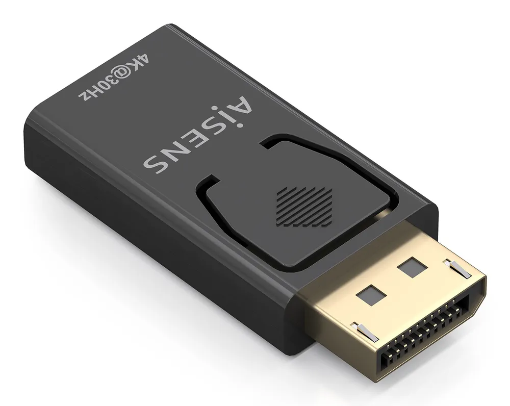 Adapter Aisens A125-0949 DisplayPort HDMI 4K30Hz Schwarz Audio HDCP 1.3
