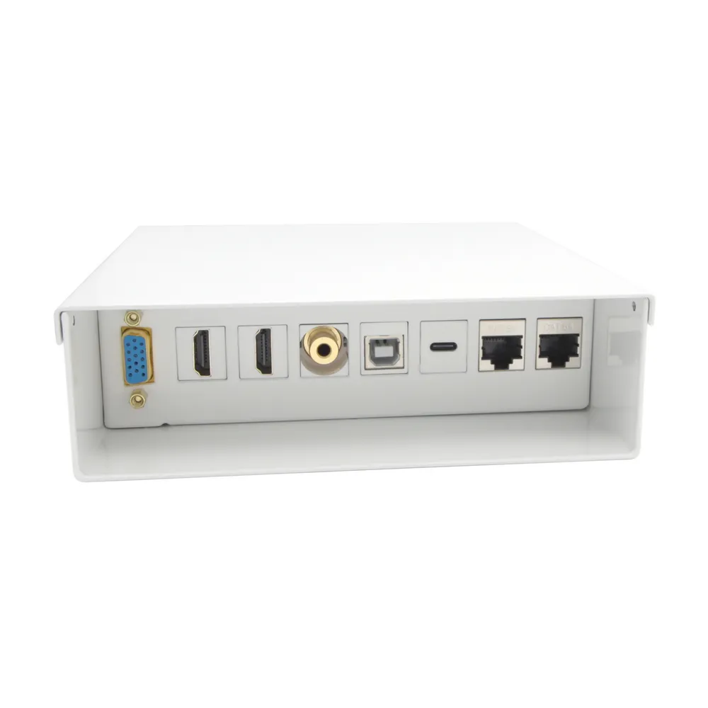 Anschlussbox Aisens A127-0720 VGA 2xHDMI USB-C USB-B 2xRJ45 Cat.6A Weiß