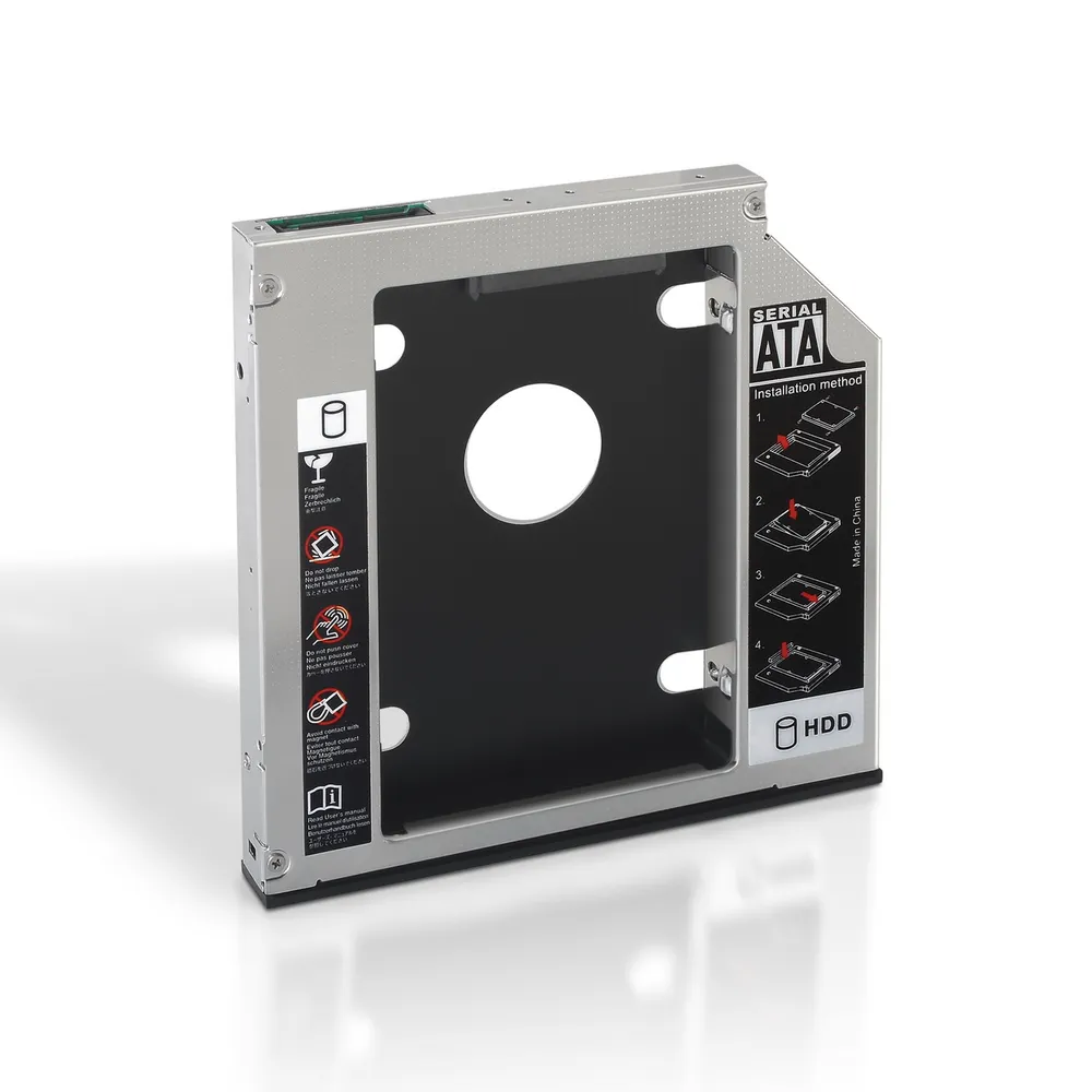 Adapter Aisens A129-0152 2.5" SSD HDD 9,5 mm Schwarz Silber