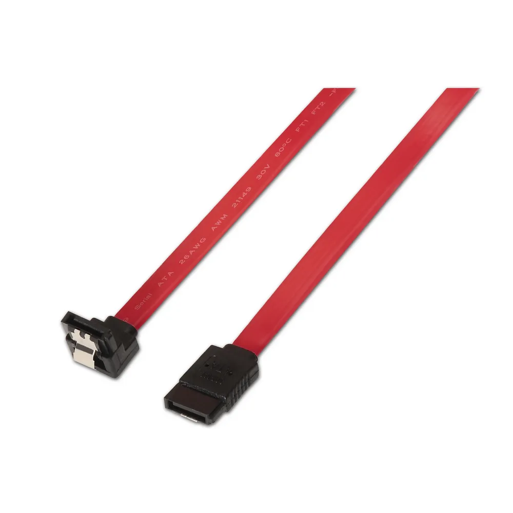 SATA-Datenkabel AISENS A130-0156 0,5 m Rot SATA III acodado mit Anclajes SATA-Datenkabel AISENS A130-0156 0,5 m Rot SATA III acodado mit Anclajes