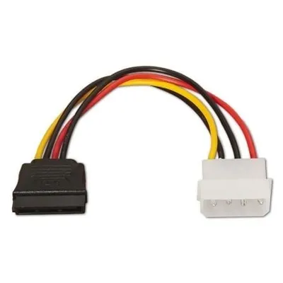 AISENS A131-0158 16 cm 100 % Kupfer SATA-Stromkabel Molex 4-polig auf SATA 15-polige Buchse
