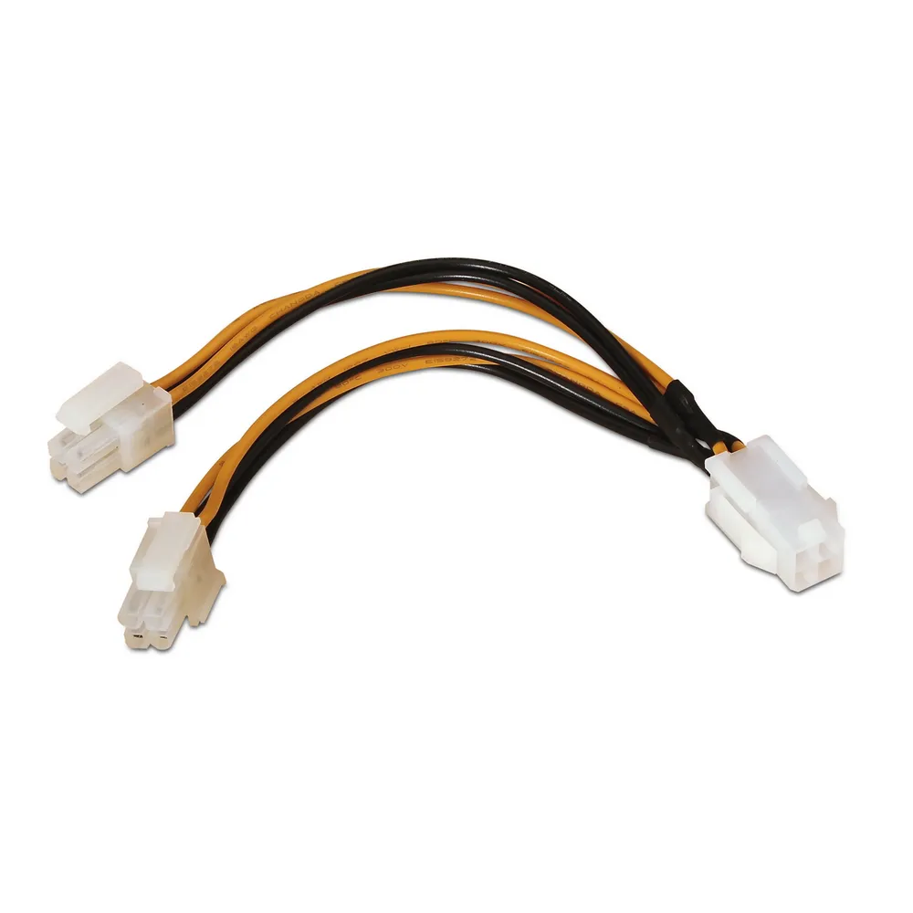 Kabel AISENS A131-0166 4pin/H-4+4pin/M 15cm CPU-Stromkabel 100% Kupfer