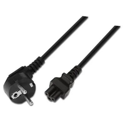 Aisens Stromkabel Clover CEE7 auf C5 Stecker/Buchse 1,5m Schwarz