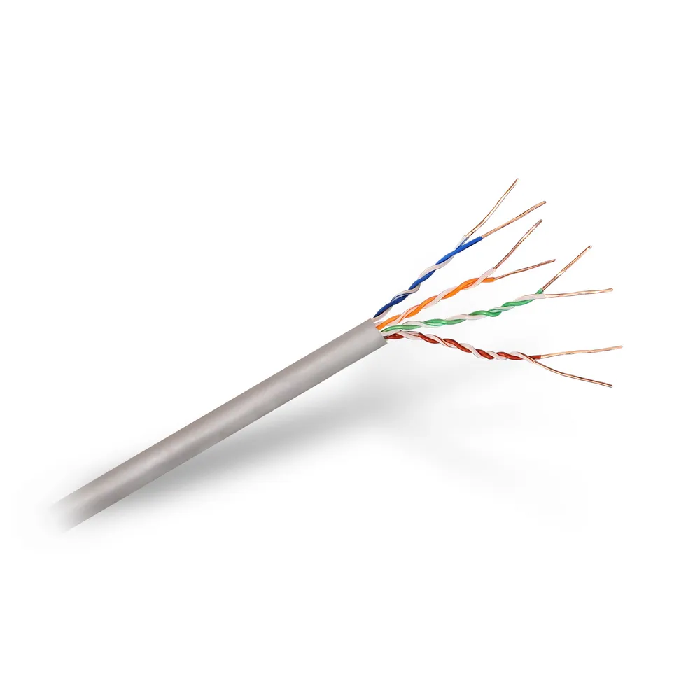 Aisens Coil-Netzwerkkabel RJ45 Cat.5E UTP AWG24 starr 305 m Grau
