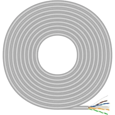 Aisens A135-0660 RJ45 Cat.6 UTP AWG23 CCA Netzwerkkabelrolle, 100 m, grau