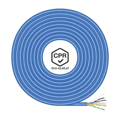 Aisens A135-0663 RJ45 Cat.6 UTP AWG24 LSZH CPR DCA Netzwerkkabelrolle 305m blau