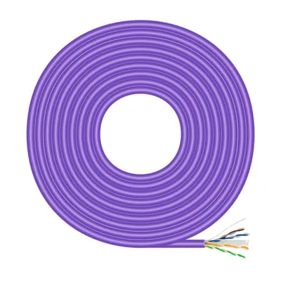Aisens RJ45 LSZH Cat 6 UTP Starres Netzwerkkabel AWG23 CCA (Legierung) Violett 500m