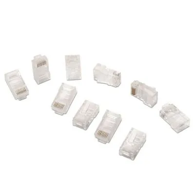 AISENS A138-0290 Transparenter Cat5e UTP RJ45-Stecker 8 Kontakte (10 Einheiten)