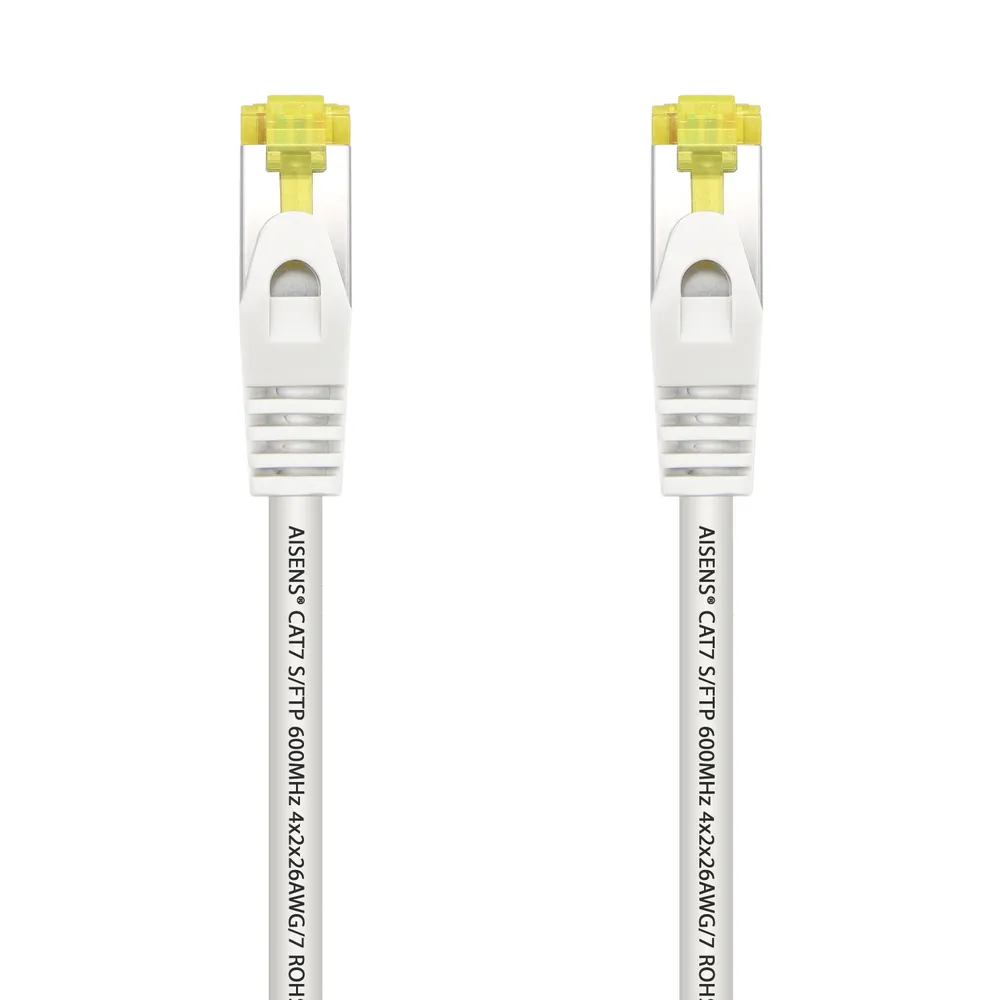 Aisens Netzwerkkabel S/FTP RJ45 Cat.7 25cm Weiß