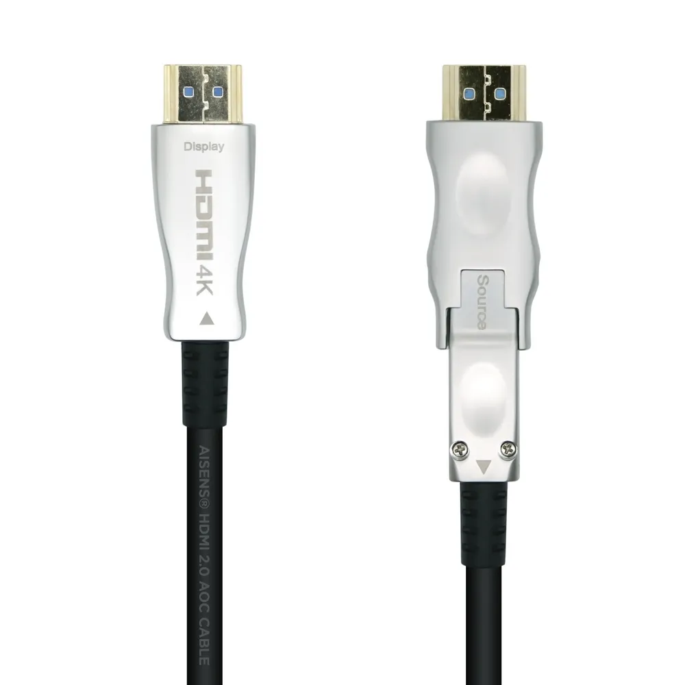 HDMI-Kabel AISENS A148-0510 15m 4K@60Hz 18Gbps Aktiv Optisch Schwarz HDMI-Kabel AISENS A148-0510 15m 4K@60Hz 18Gbps Aktiv Optisch Schwarz
