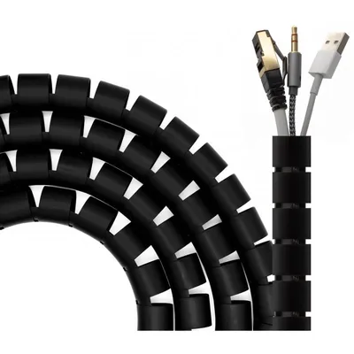 Aisens A151-0605 Kabel-Organizer, 3 m, Schwarz