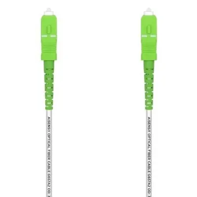 AISENS G657A2 SC/APC-SC/APC 9/125µm 1m Glasfaser-Patchkabel, weiß