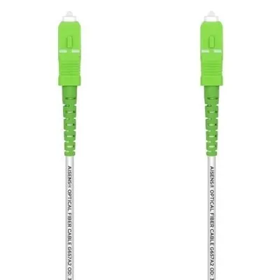 AISENS A152-0498 SC/APC-SC/APC Glasfaserkabel 10m G657A2 Singlemode weiß LSZH
