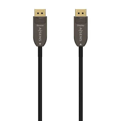 DisplayPort-Kabel Aisens A155-0606 1.4 8K 10m Glasfaser Kupfer Schwarz