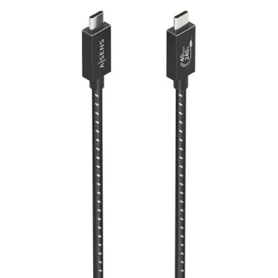 AISENS A156-0867 USB4 Gen3x2 40 Gbit/s 240 W 8 K 1 m graues E-Marker-USB-Kabel
