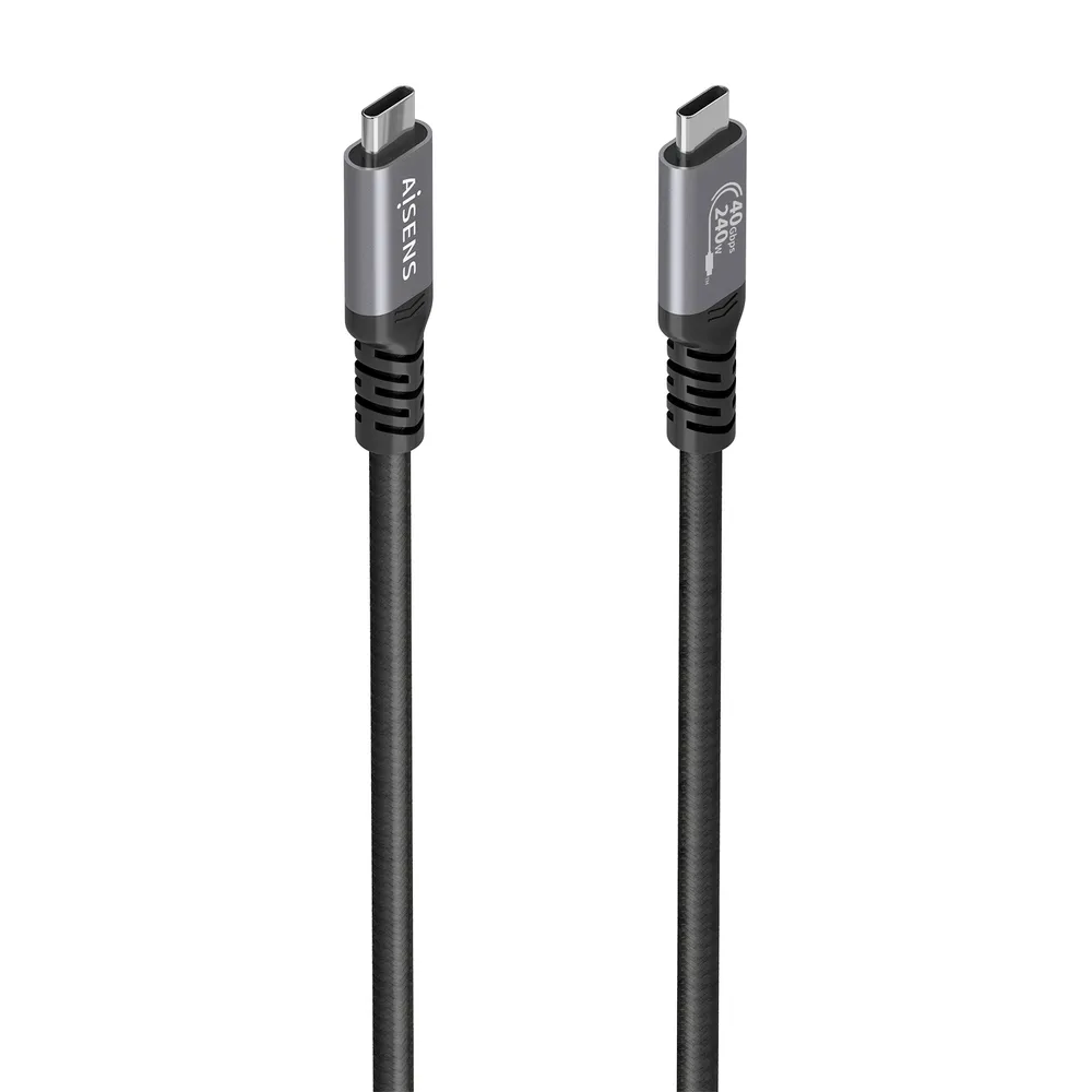 Kabel Aisens USB4 Gen3x2 40Gbps 240W 1m USB-C Schwarz