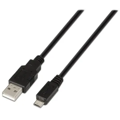 Aisens A101-0028 Micro USB 2.0 auf USB-A Kabel 1,8m Schwarz