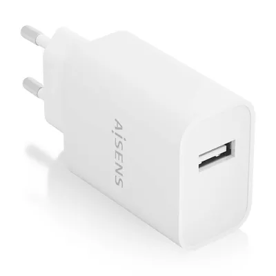 Aisens A110-0853 USB-Ladegerät, 10 W, hohe Effizienz, 5 V/2 A, Weiß